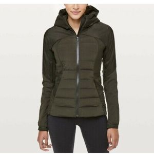 Lululemon down for it all jacket Olive 2